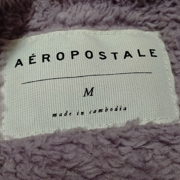 Aeropostale Women's Purple Fleece Jacket Size M - Picture 9 of 10